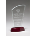 Sail Glass Award on Rosewood Finish Base