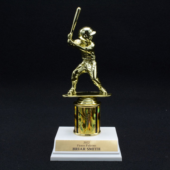 Girl Junior Baseball Trophy with 2" Column