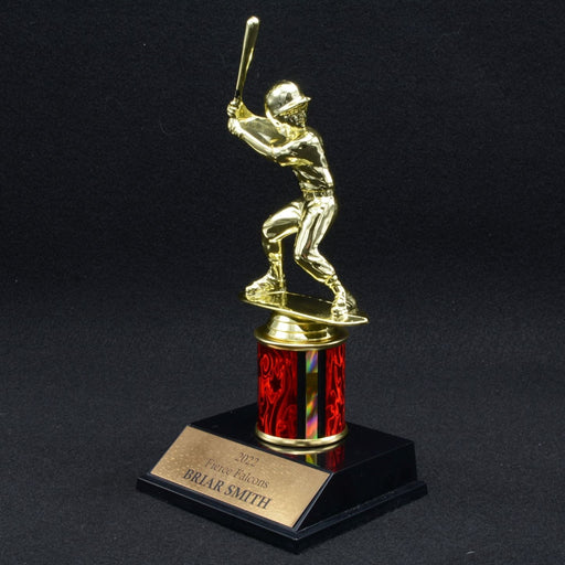 Boy Junior Baseball Trophy with 2" Column