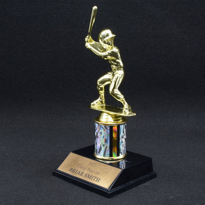 Boy Junior Baseball Trophy with 2" Column