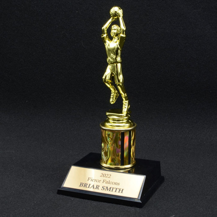 Boy Junior Basketball Trophy with 2" Column