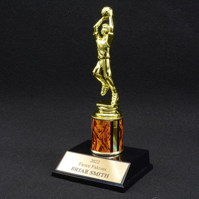 Boy Junior Basketball Trophy with 2" Column