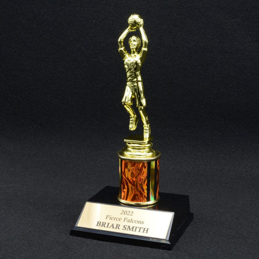 Girl Junior Basketball Trophy with 2" Column