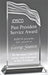 Triple Edge Wave Crystal  Award