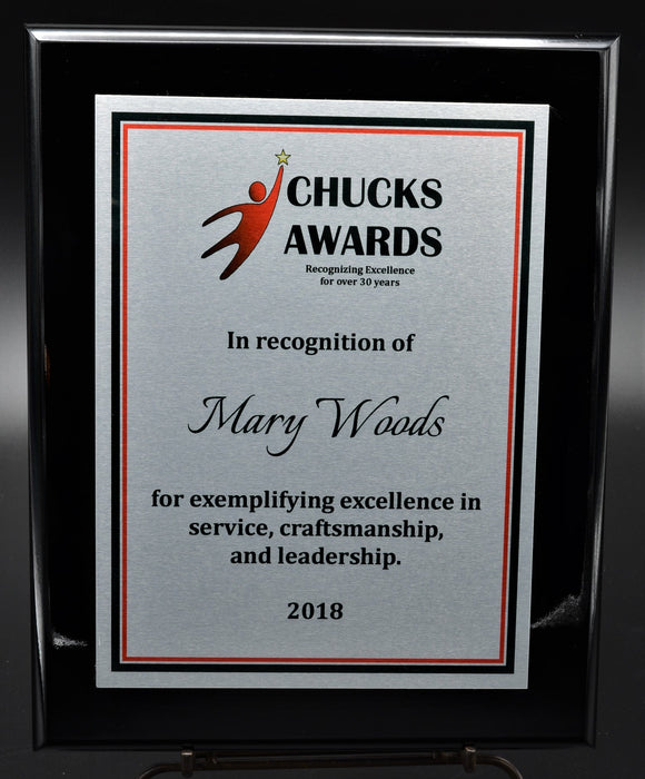 Shiny Silver Dynasub Plaque