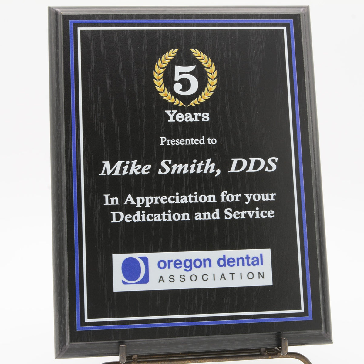 Economy Black Oak PB Plaque with Full Color Printing — Chucks Awards