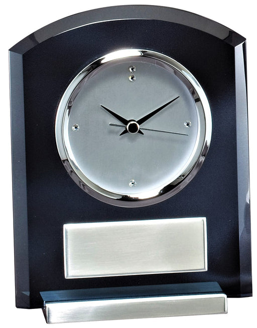 Smoked Glass Desk Clock