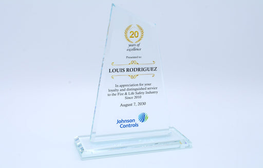 Glacier Crystal Award on Crystal Base