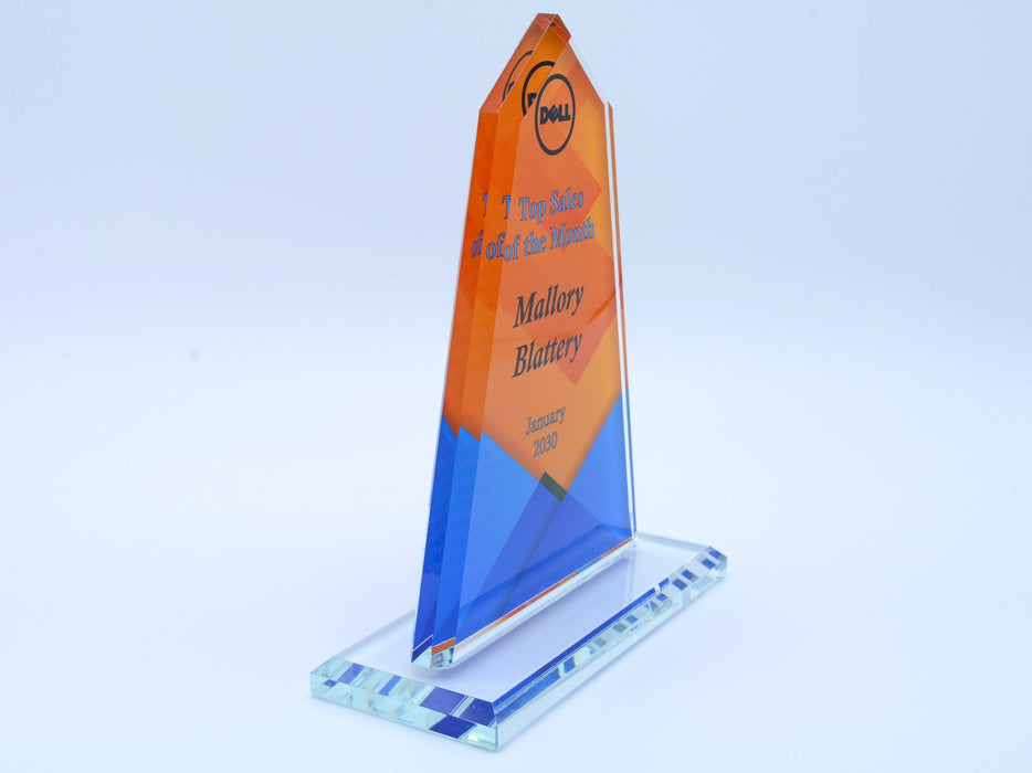 Monument Crystal Award on Crystal Base