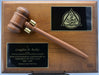 Walnut Gavel Plaque