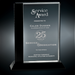 Black Edge Crystal Award on Black Base