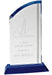 Crystal Arch Award with Blue Base