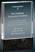 Clear Fusion Crystal Award with Genuine Black Marble