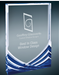  Soaring Blue Rectangular Acrylic Award