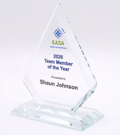 Max Diamond Award Clear Glass