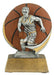 Basketball Colored Resin Trophy Male