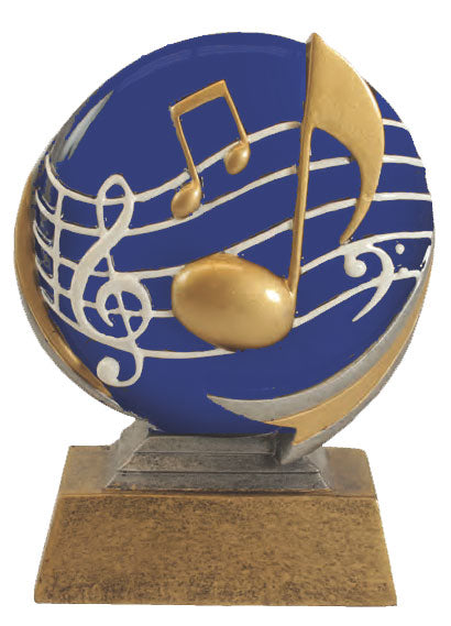 Music Colored Resin Trophy