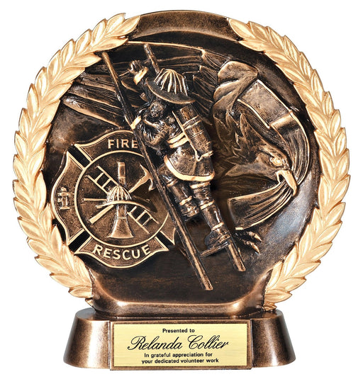 Firefighter Resin Trophy 7 1/2" High