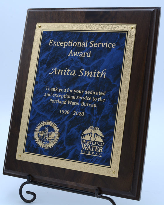 Blue Florentine Designer Plaque