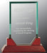 Jade Rectangle Prestige 1/2" Thick Glass Award