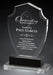 Crystal Shield Award with beautiful lined presentation box