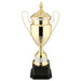 Gold with Silver Inlay Metal Trophy Cup