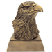 Eagle Head Trophy Antique Gold Color Finish