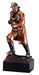 Firefighter with Child Bronze Trophy on Black Base