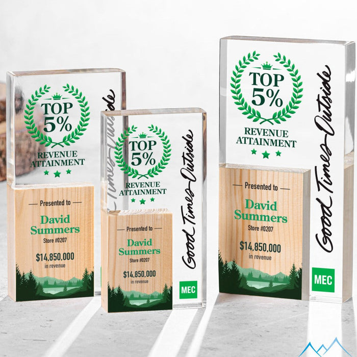 Acrylic Wood Combo Rectangle