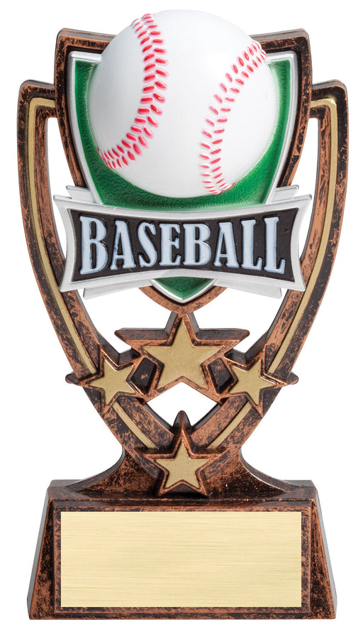 Four Star Baseball Colored Resin Trophy