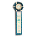 Custom Rosette Ribbon, Single Streamer with overlay