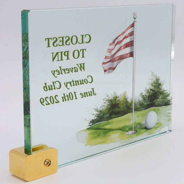 Glass Standup Plaque