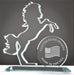 Custom Waterjet Cut 1/2" Thick Glass - Any Shape