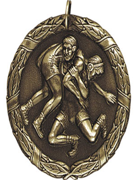 2-1/2" XR Wrestling Medals