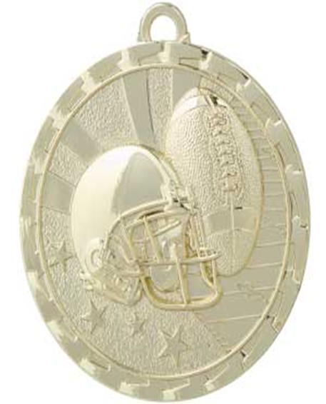 2" Bright Football Medals