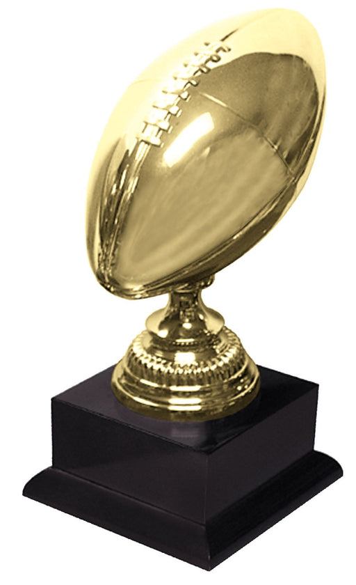 Metal Football Trophy with Gold Finish