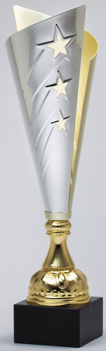 Silver and Gold Trophy Cup on Marble Base