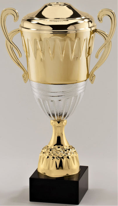 Gold / Silver Trophy Cup with Lid