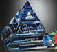 Multi-dimensional crystal pyramid award