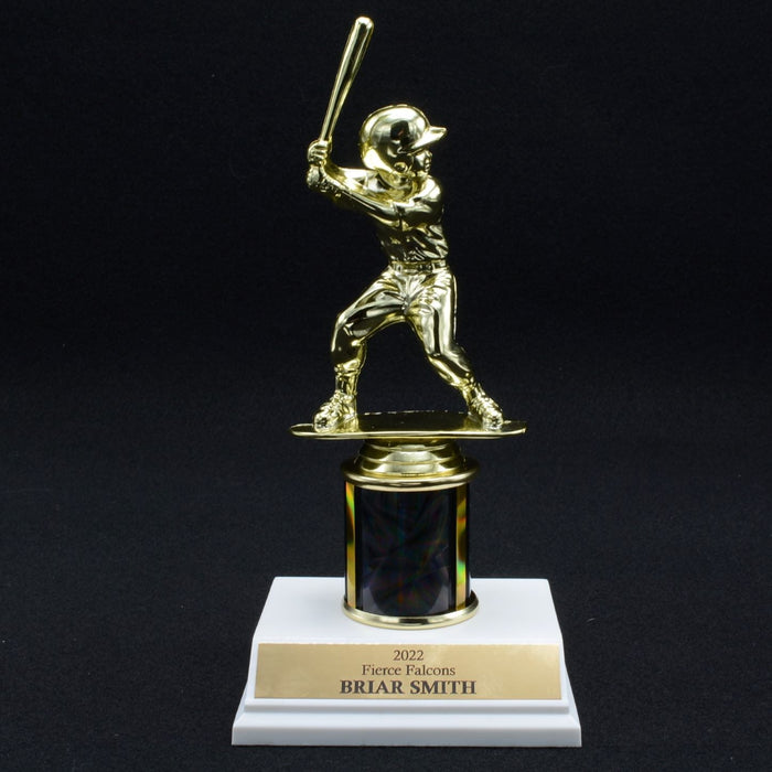 Boy Junior Baseball Trophy with 2" Column