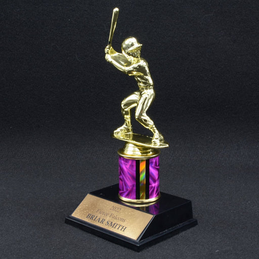 Girl Junior Baseball Trophy with 2" Column