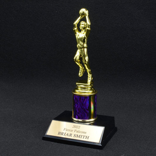 Boy Junior Basketball Trophy with 2" Column