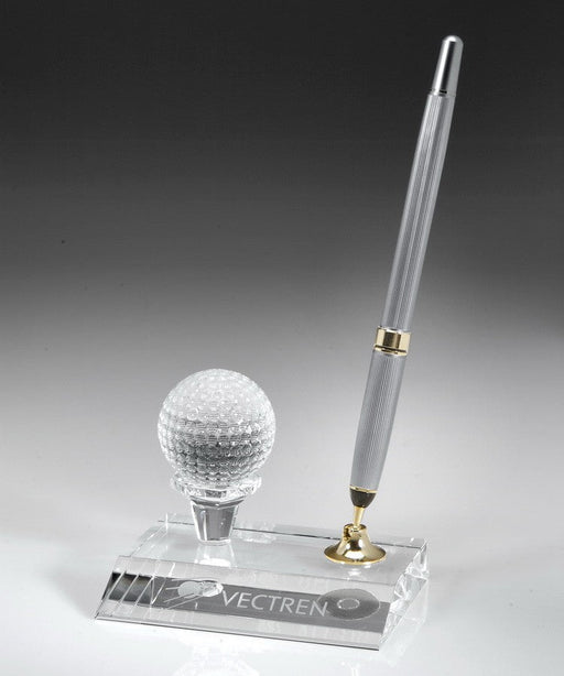 Optical Crystal Golf Ball Pen Set with Presentation Box