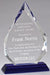 Arrowhead Crystal Award on Blue Base