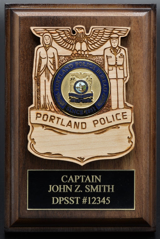 Portland Police Challenge Coin Holder