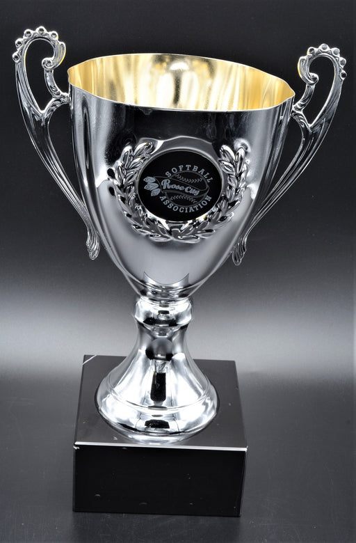 Silver or Gold All Metal Italian Trophy Cup