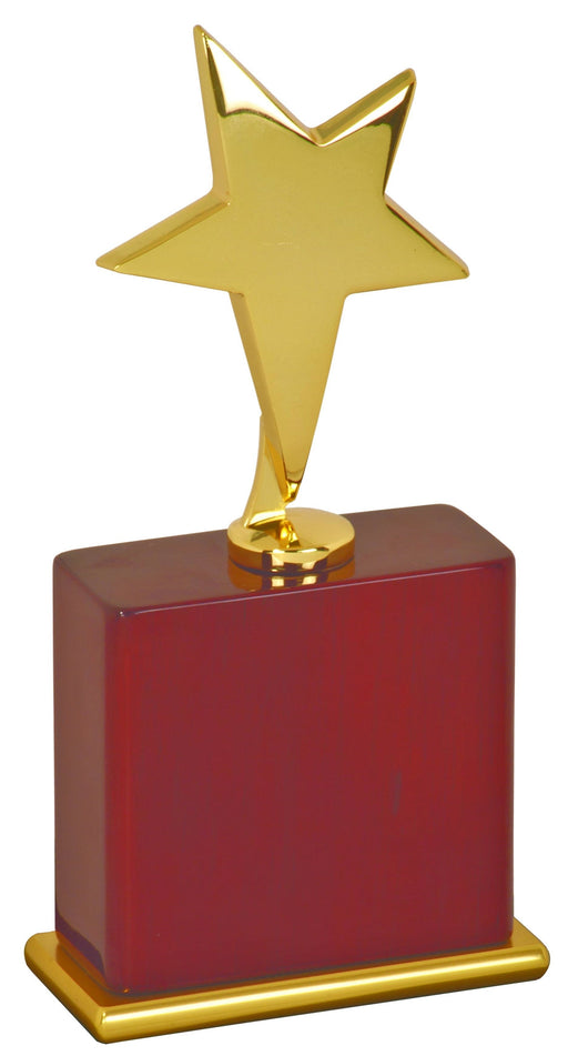 Gold Star Award on Rosewood Piano Finish Base