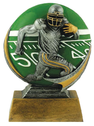 Football Colored Resin Trophy