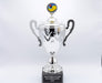 Silver All Metal Trophy Cup with Pickleball topper