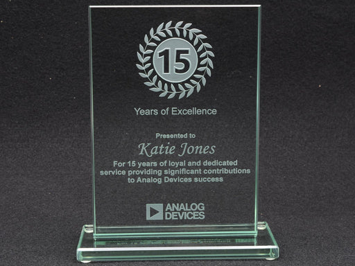 Jade Glass Rectangle Award